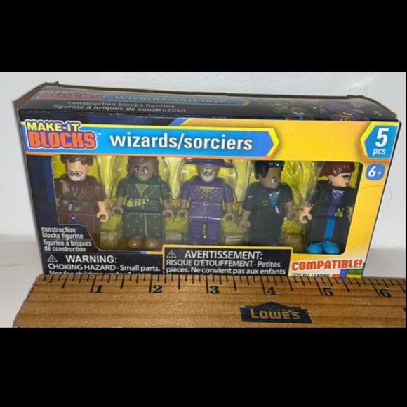Make It Blocks Wizards Sorcerers 5 Pieces Compatible w/ Leading Toy Brick Brands - Picture 9 of 9